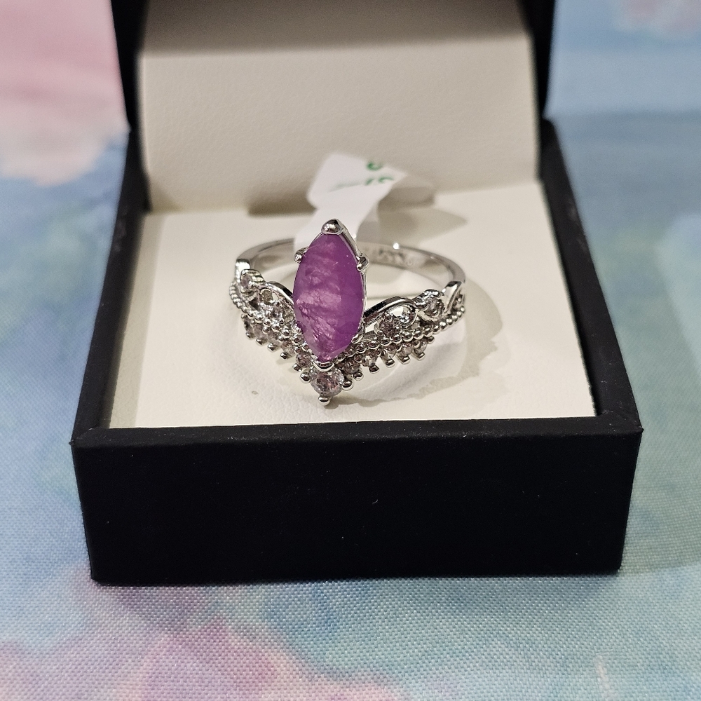 BP BOMB PARTY PURPLE AMETHYST RING 8